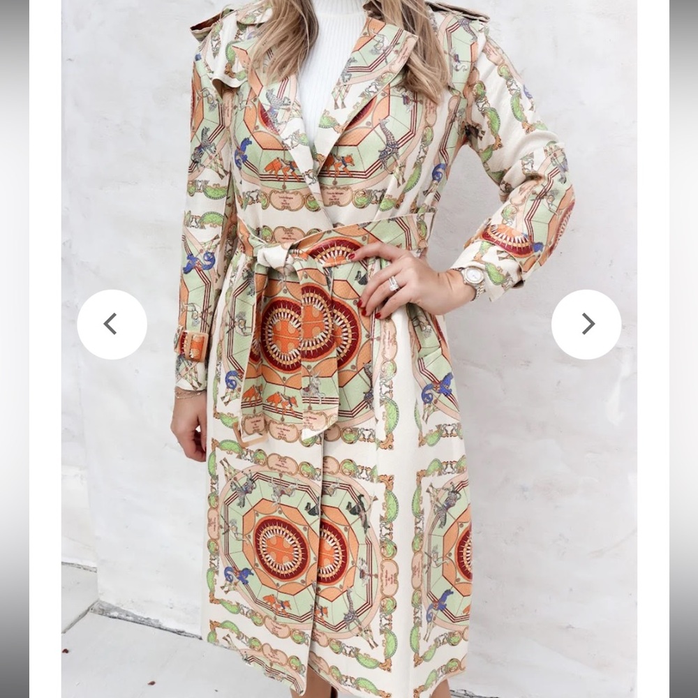 Beulah French Trench Coat NWT - Picture 2 of 8